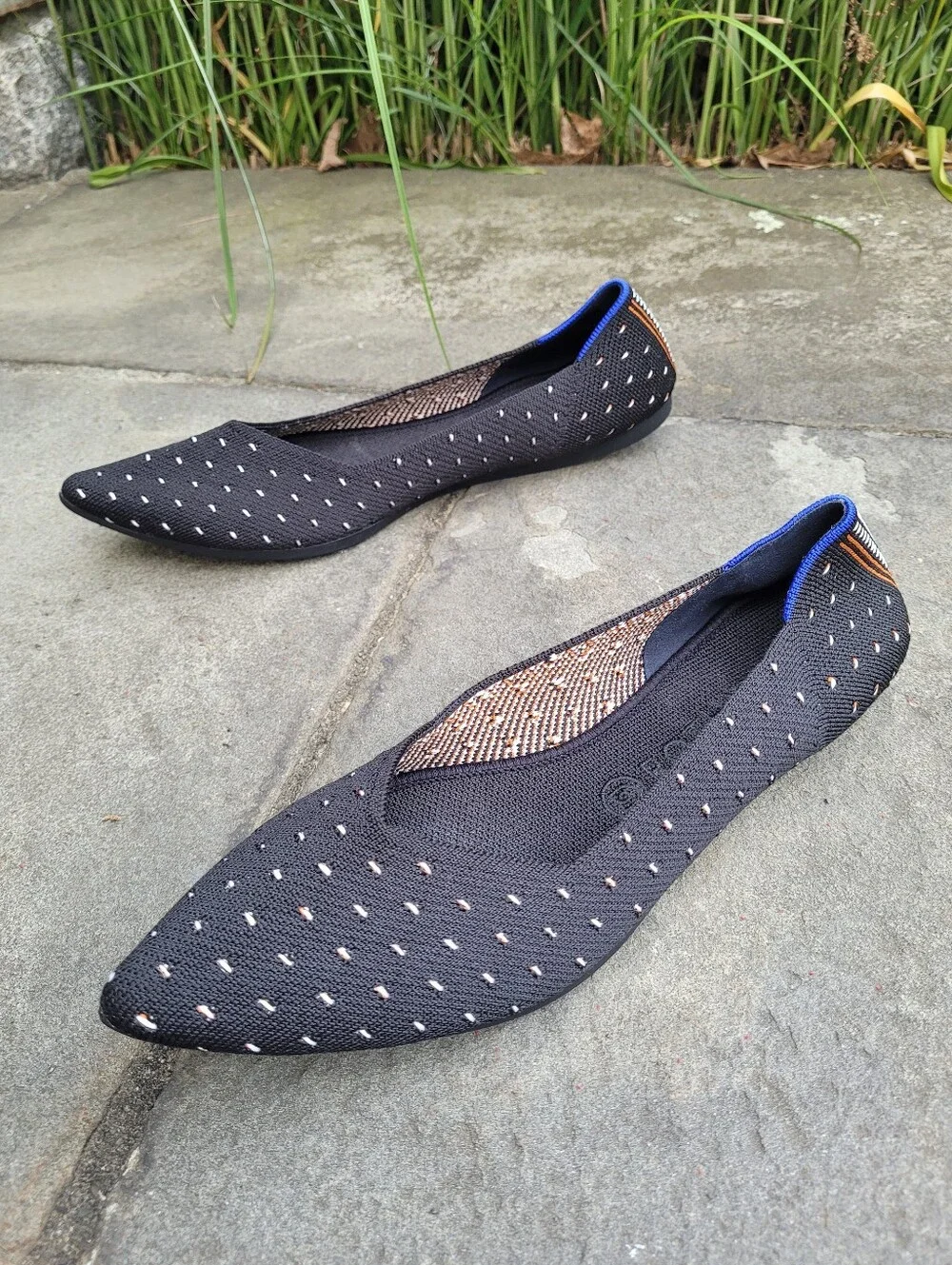 Rothys Ivory Polka Dot The Point Flats